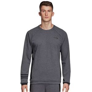 🟢adidas Men’s Dark Grey Crewneck Climate Sweatshirt Size M